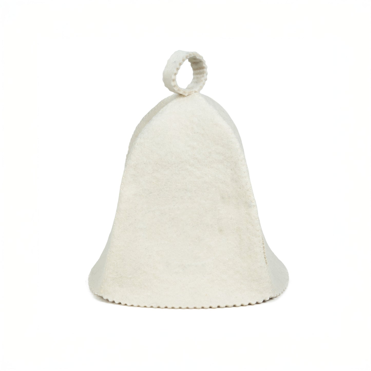 White Sauna Hat Bell Shape