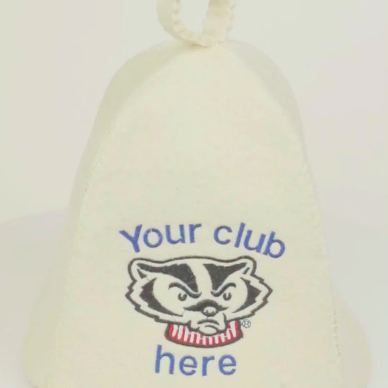 video of white sauna hat