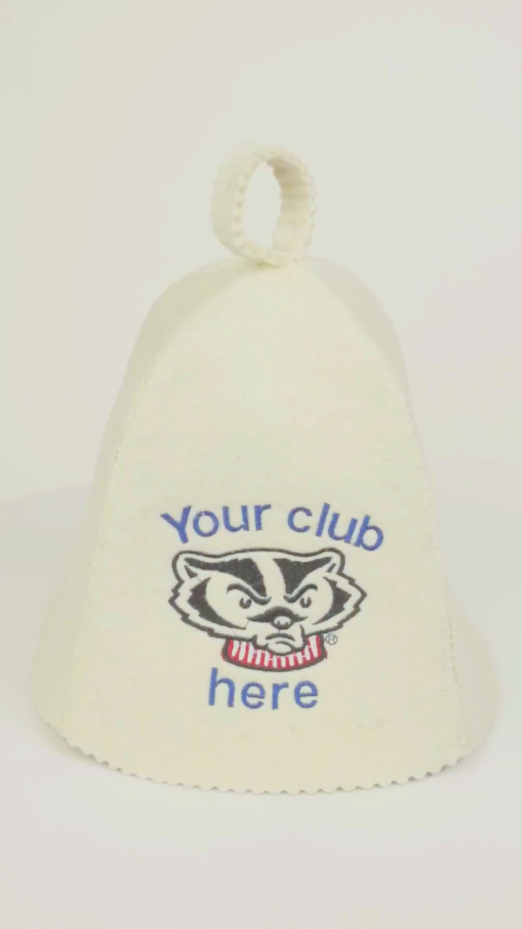 video of white sauna hat