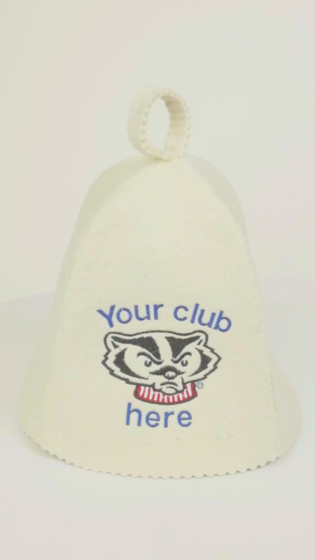 video of white sauna hat